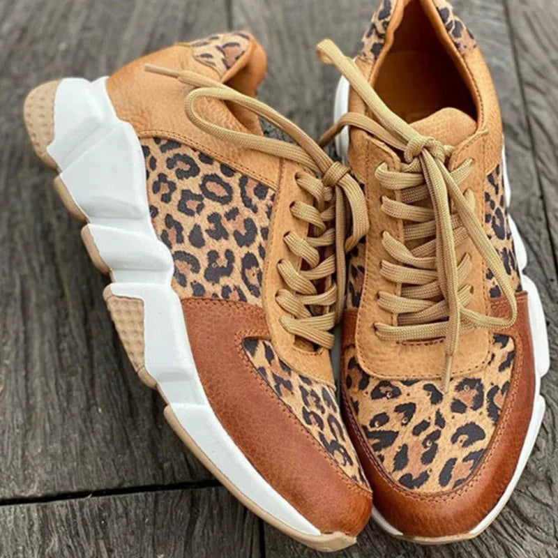 Hailey | Leopard Print Sneakers