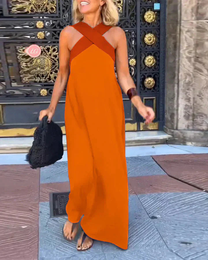 Quirine™ | Wrap-Front Maxi Dress