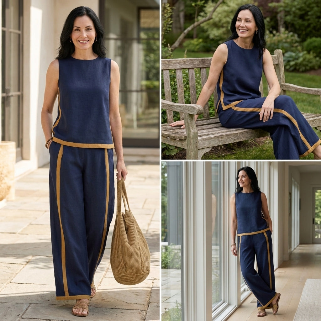 Leila | Elegant 2-Piece Set with Relaxed Fit and Refined Details