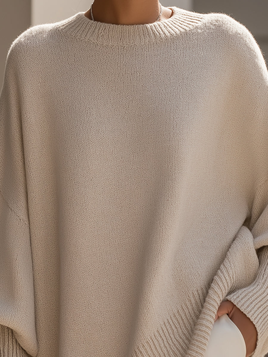 Wendy — Wool Blend Cape Sweater