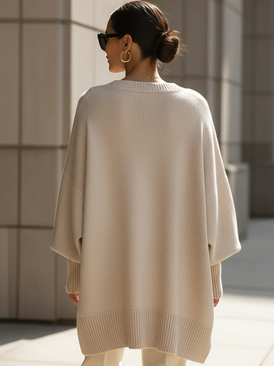 Wendy — Wool Blend Cape Sweater