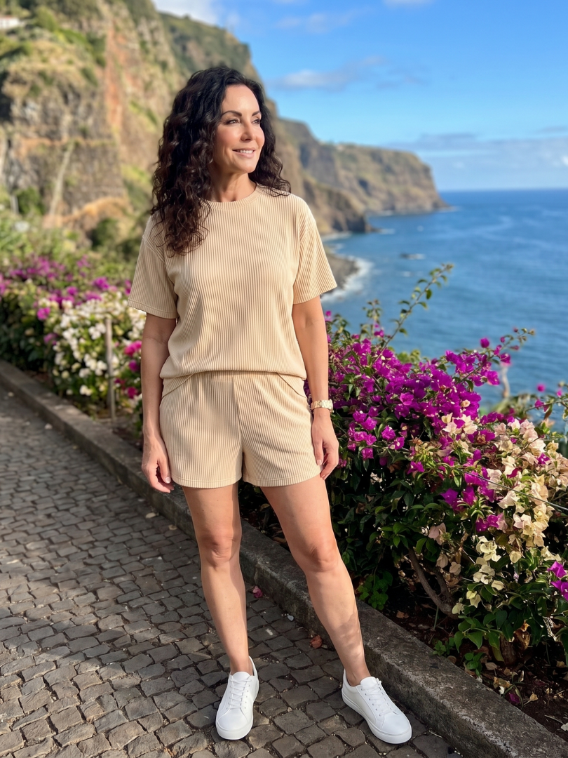 Bella | Short Sleeve Crew Neck Relaxed Fit Set