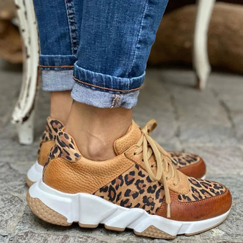 Hailey | Leopard Print Sneakers