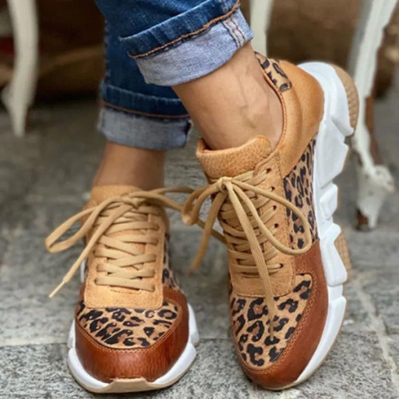 Hailey | Leopard Print Sneakers