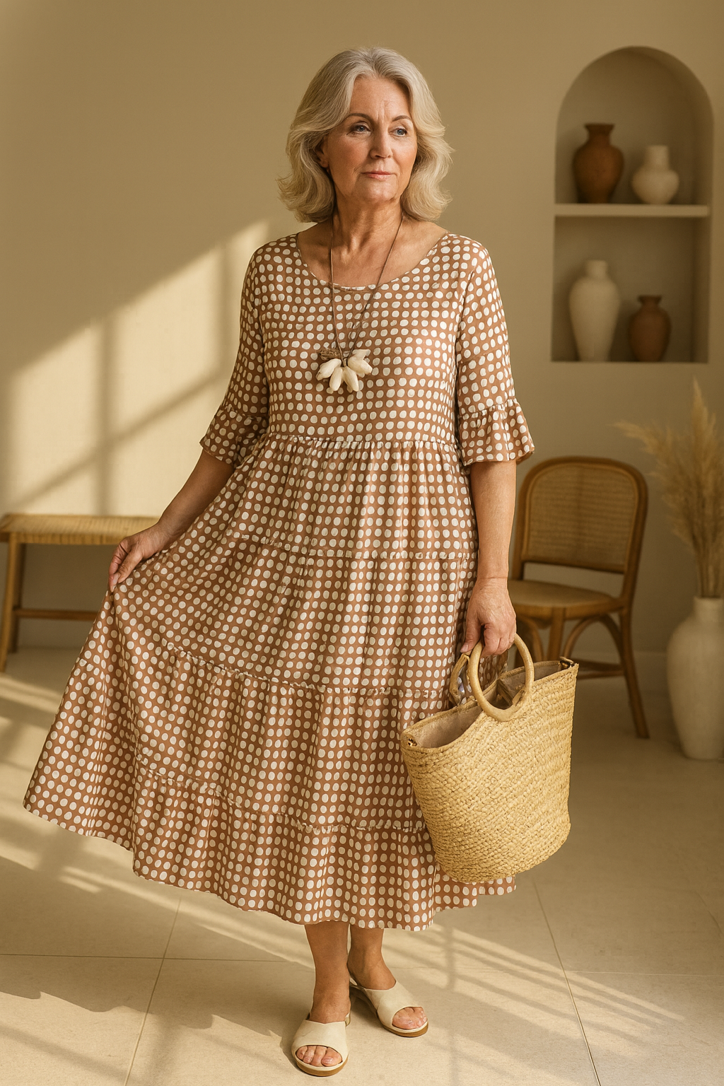 Diane | Short Sleeve Midi
