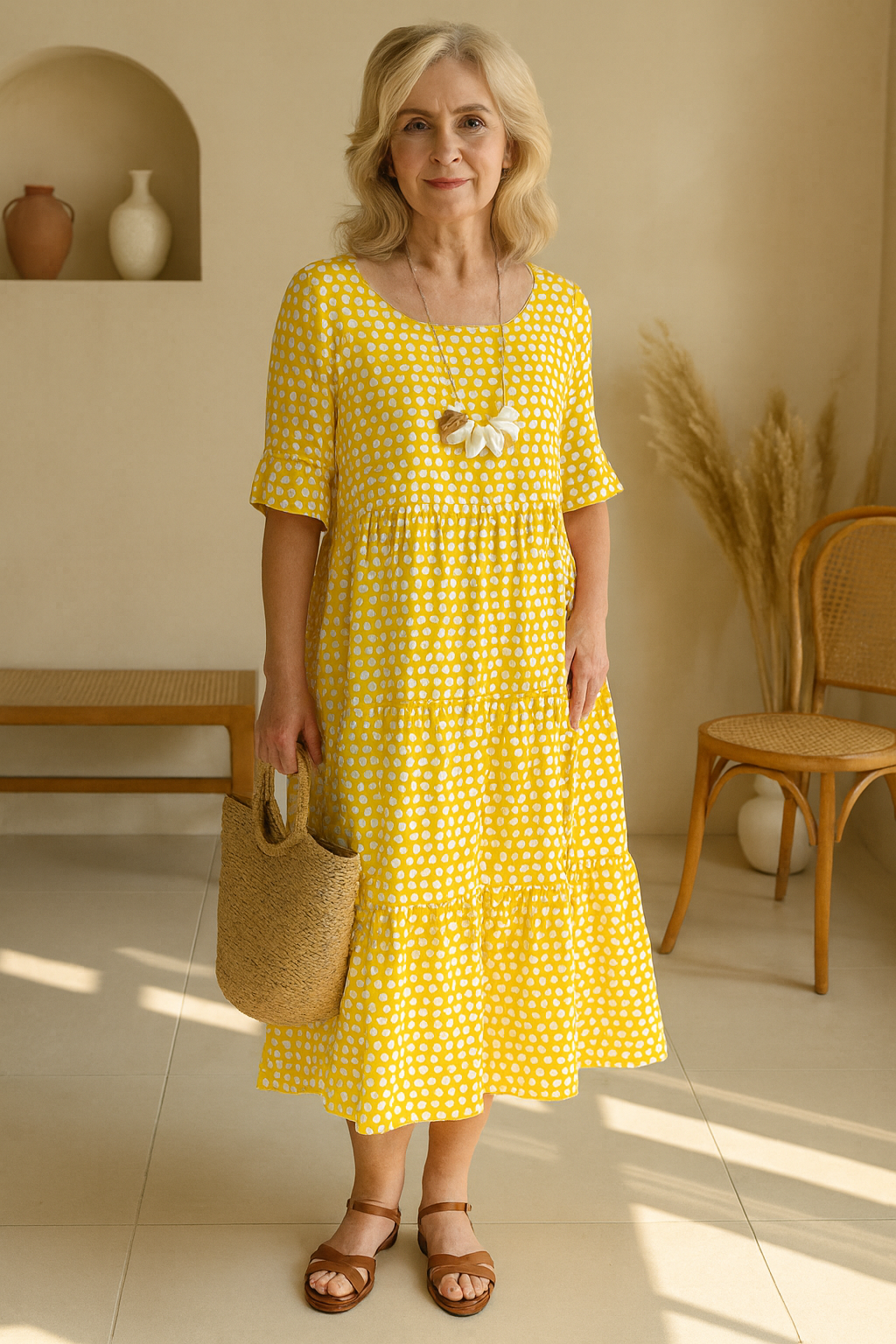 Diane | Short Sleeve Midi