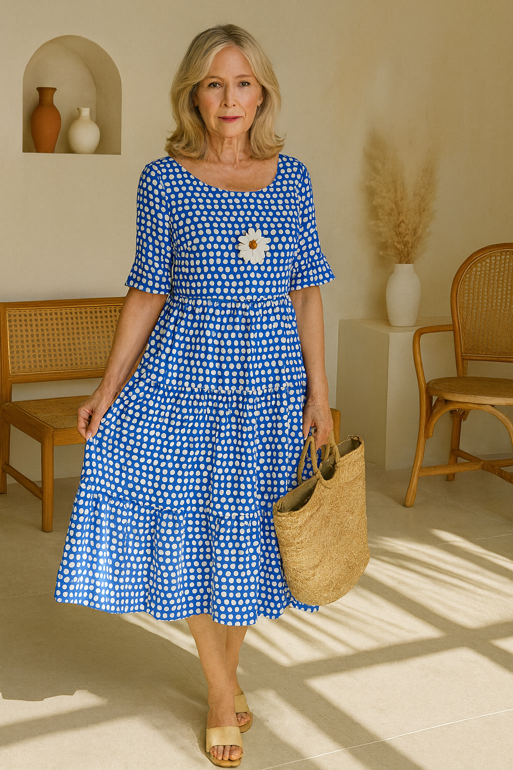 Diane | Short Sleeve Midi