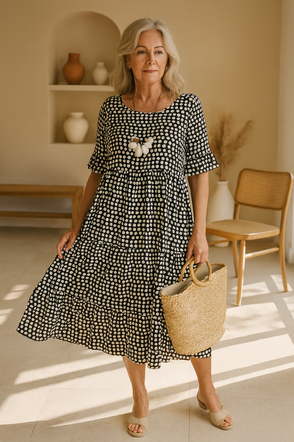 Diane | Short Sleeve Midi