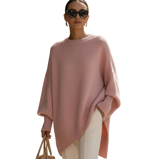 Wendy — Wool Blend Cape Sweater