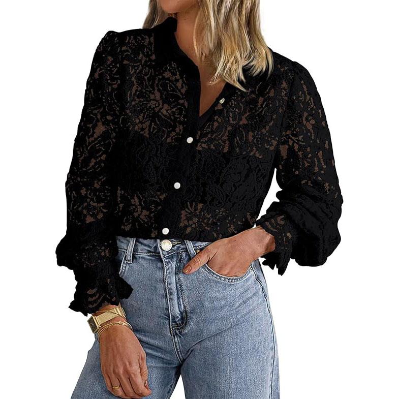 Susan | Chic Long Sleeve Button Down Blouse