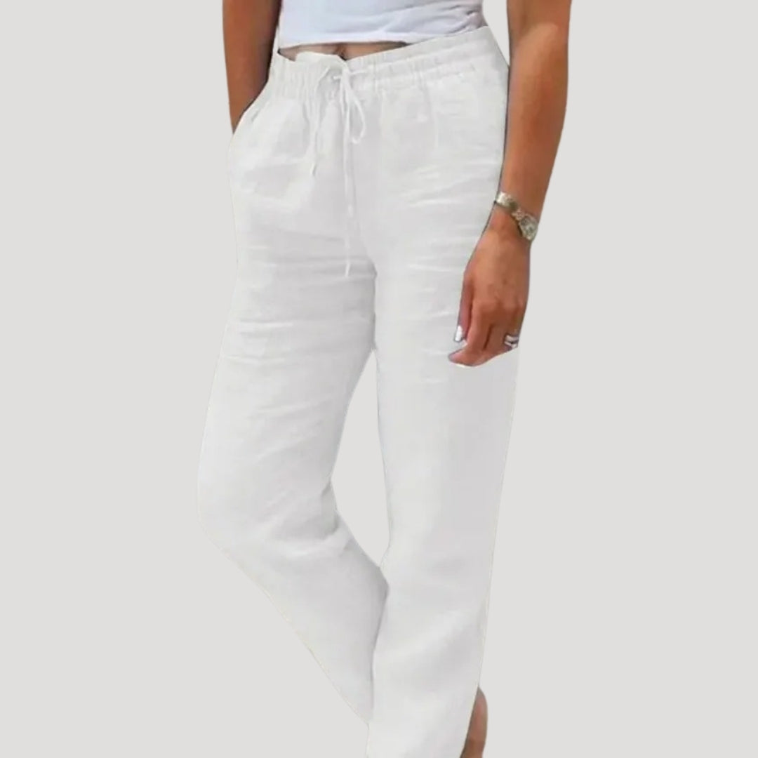 Doris | Casual Cotton-Linen Drawstring Pants