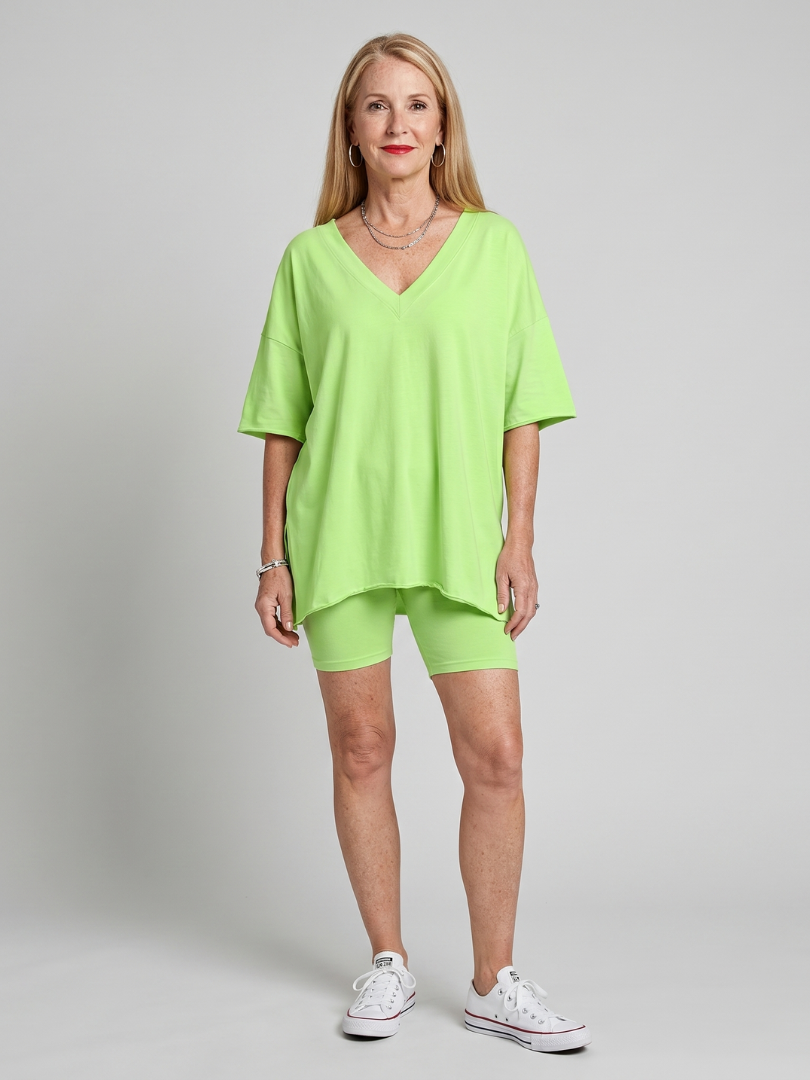 Lucinda | V Neck Top And Shorts Relaxed Fit Set