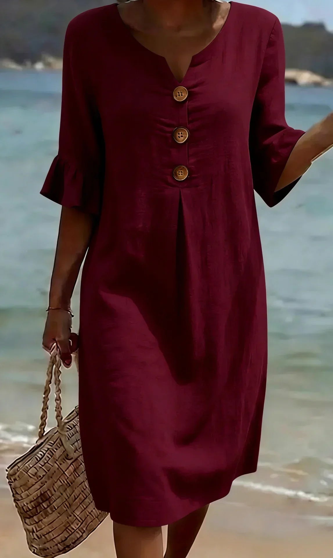 Radmila™ | Textured Long Sleeve Dress