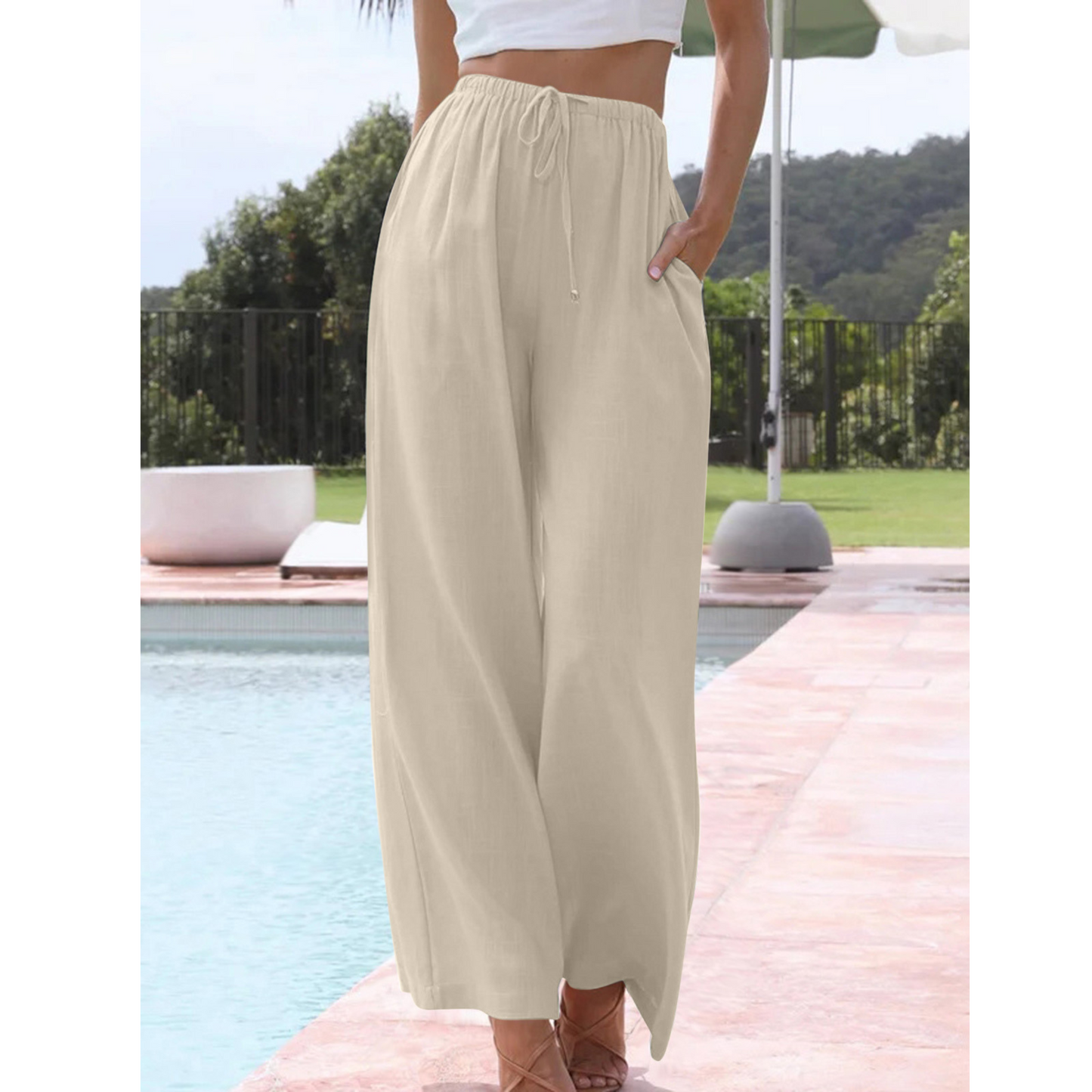 Virena | Lightweight Wide Leg Trousers