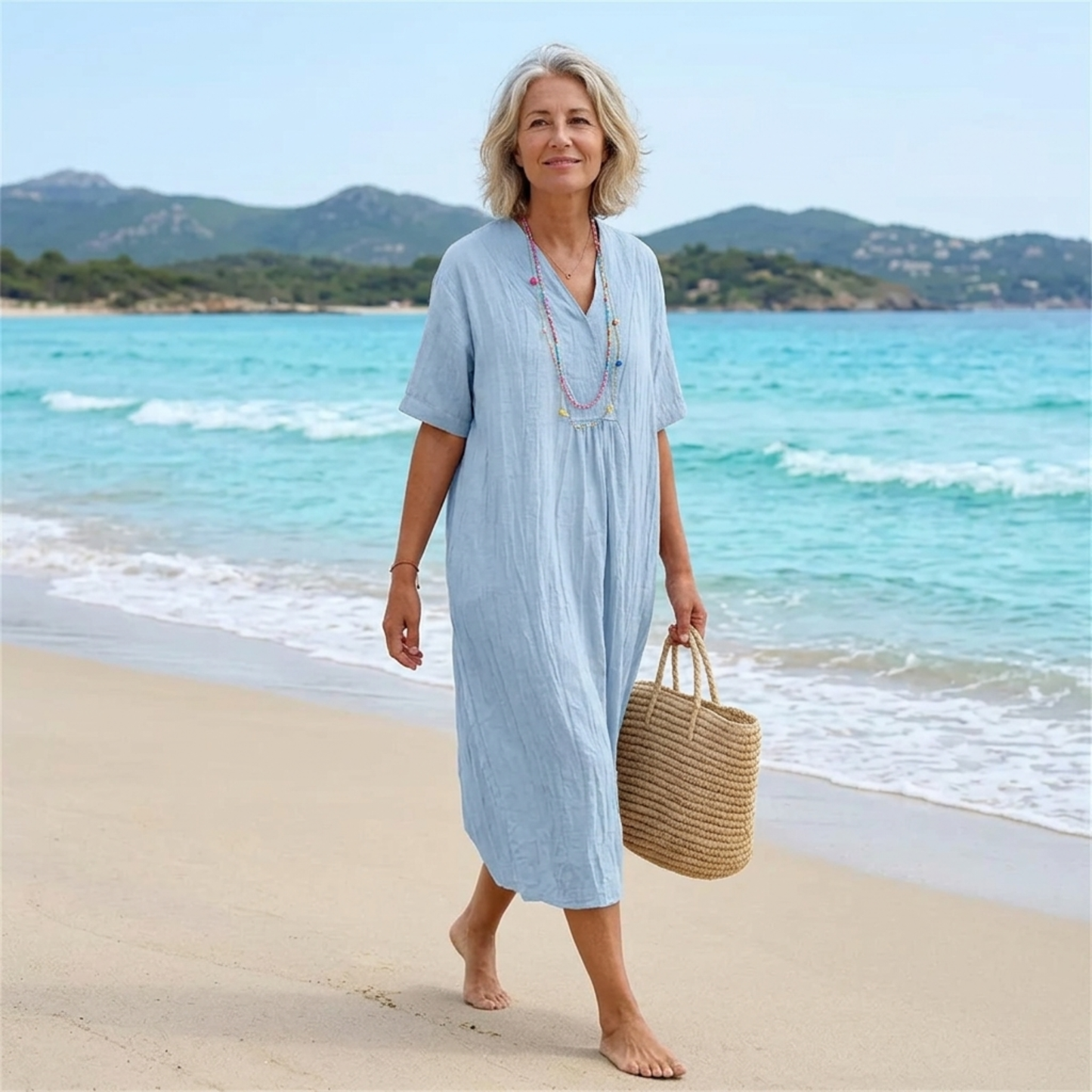 Silvana | Relaxed Linen Maxi Dress