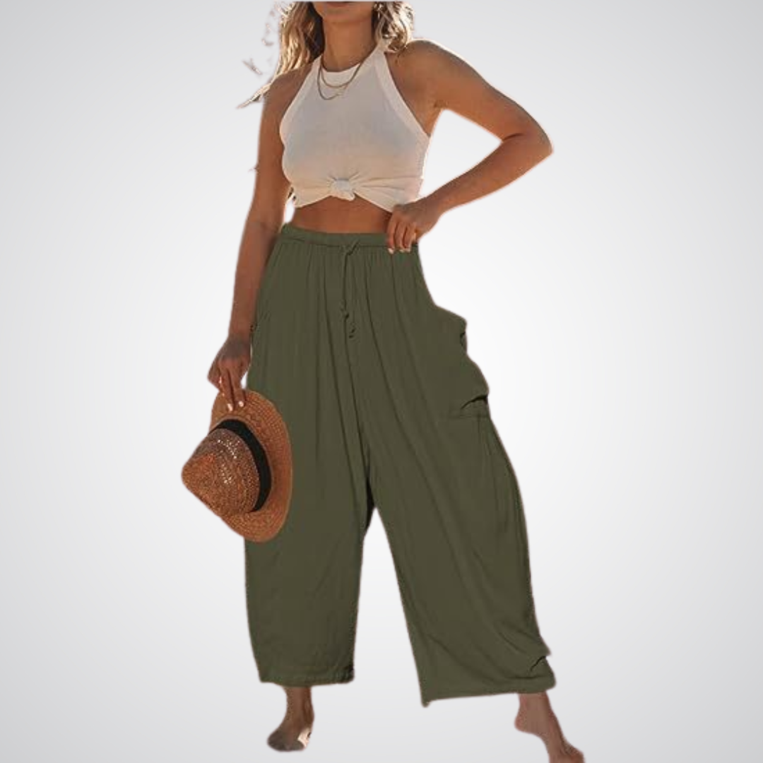 Lynna | Linen Wide Leg Pants