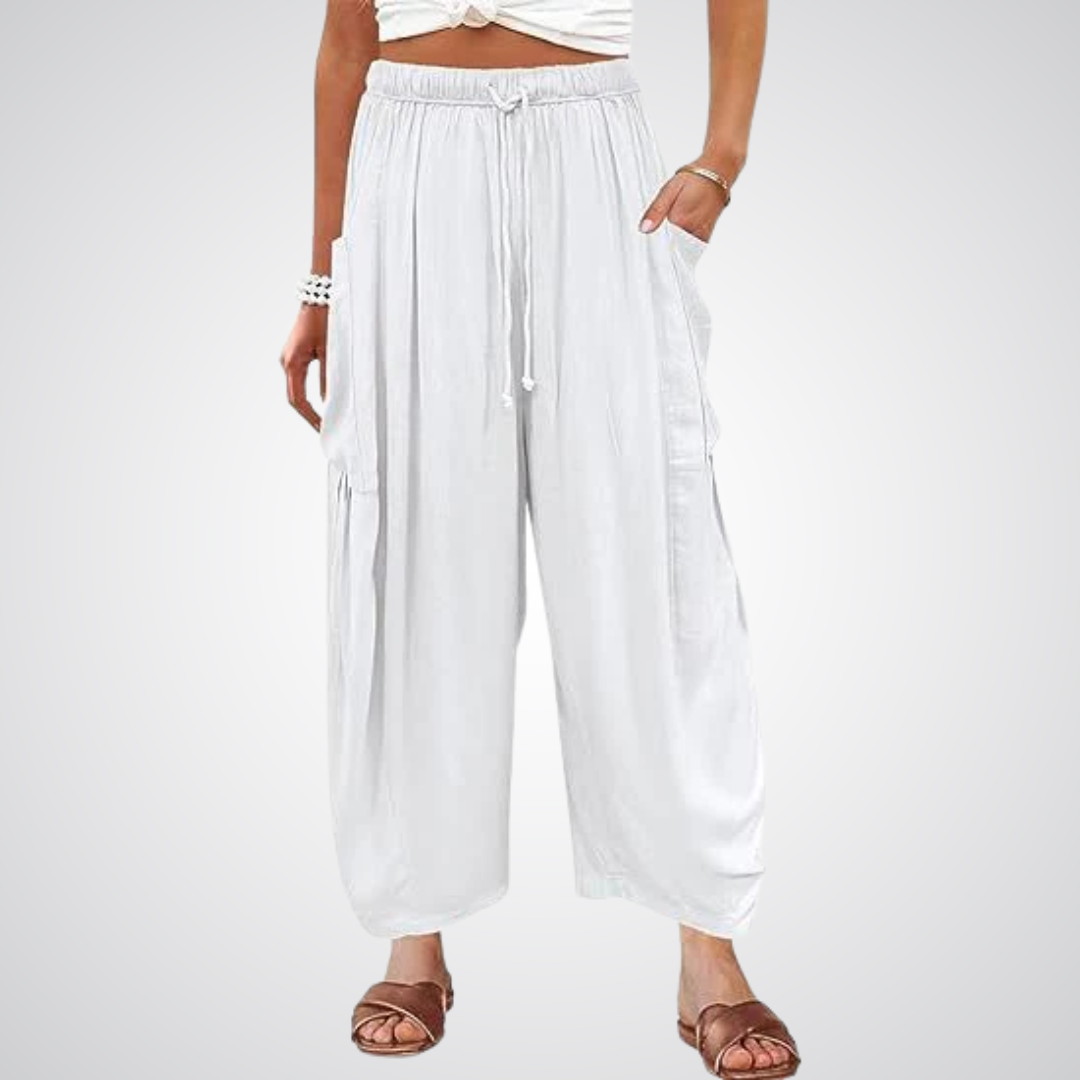 Lynna | Linen Wide Leg Pants