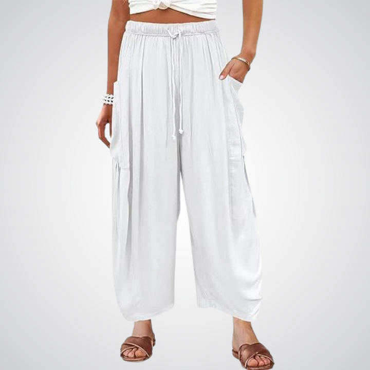 Lynna | Linen Wide Leg Pants