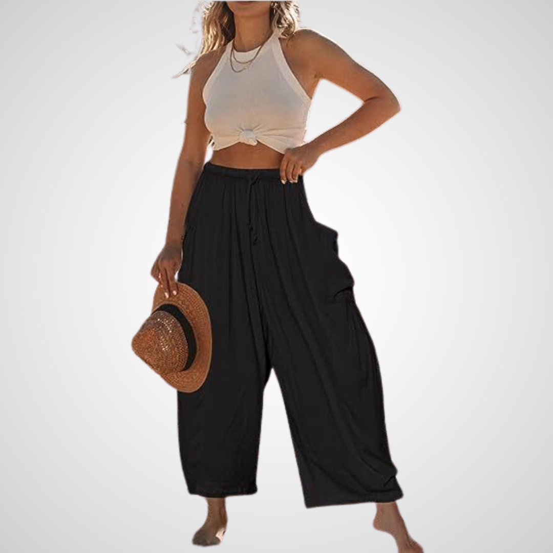 Lynna | Linen Wide Leg Pants