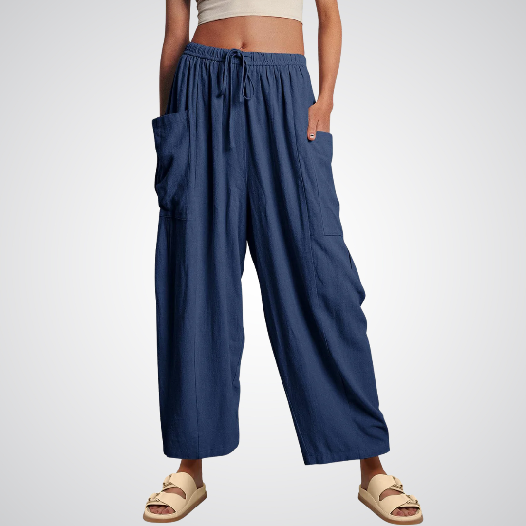 Lynna | Linen Wide Leg Pants