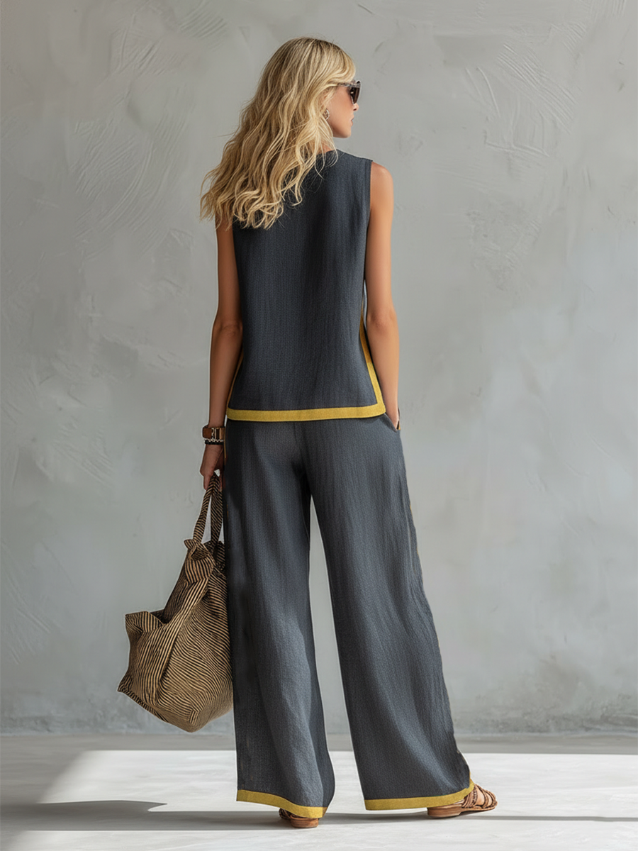 Leila | Elegant 2-Piece Set with Relaxed Fit and Refined Details
