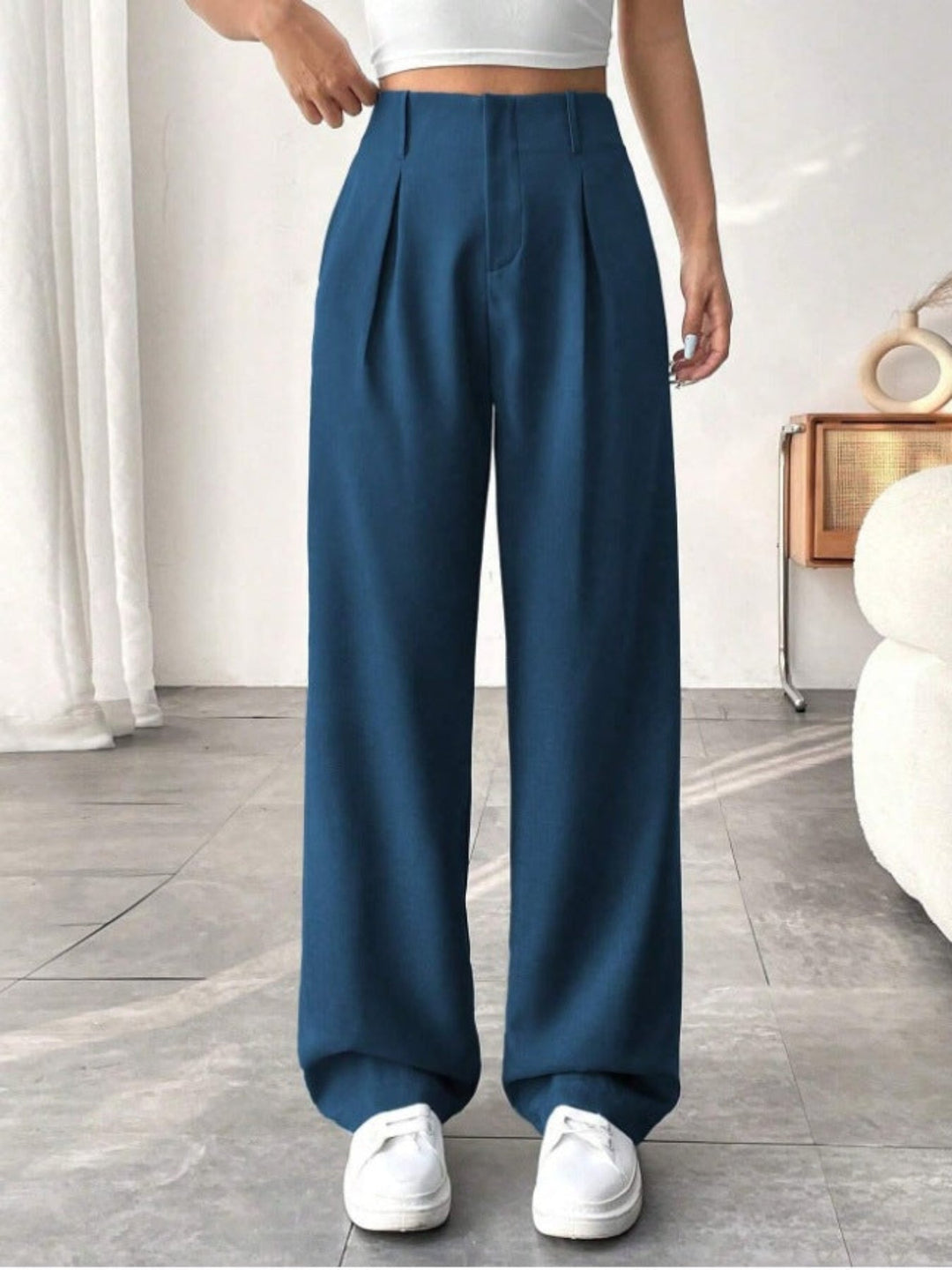 Belisima | Pleated Wide Leg Trousers