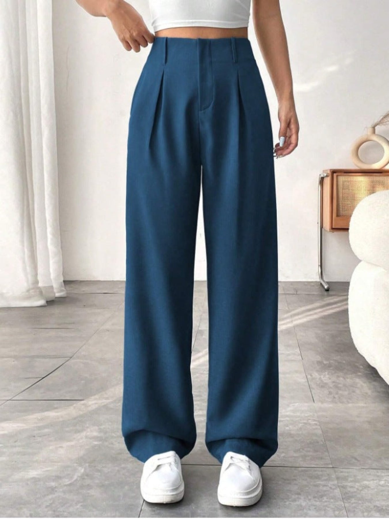 Belisima | Pleated Wide Leg Trousers