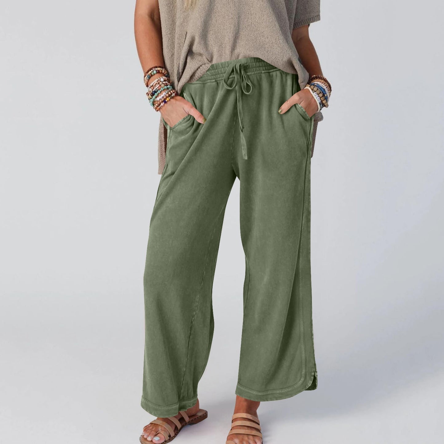Celeste | Wide Leg Drawstring Pants