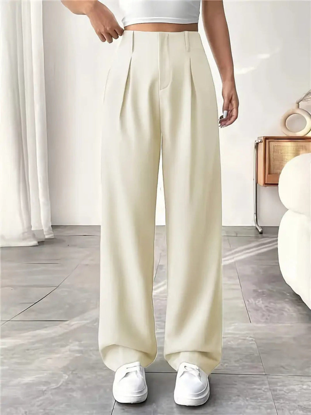 Belisima | Pleated Wide Leg Trousers