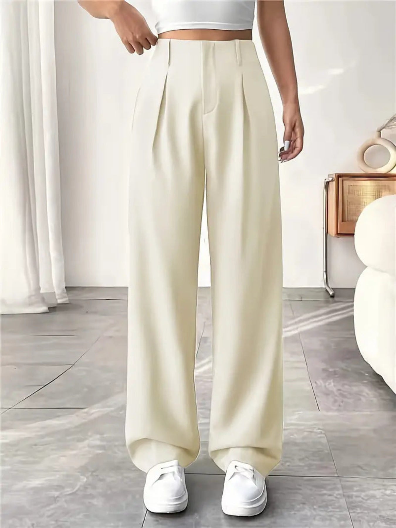 Belisima | Pleated Wide Leg Trousers