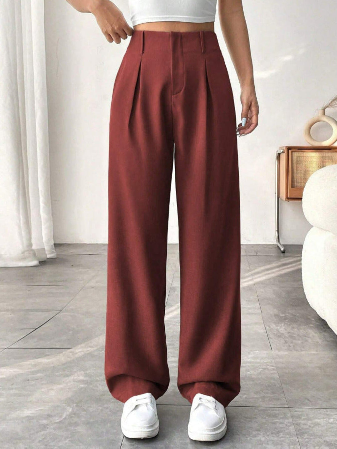 Belisima | Pleated Wide Leg Trousers