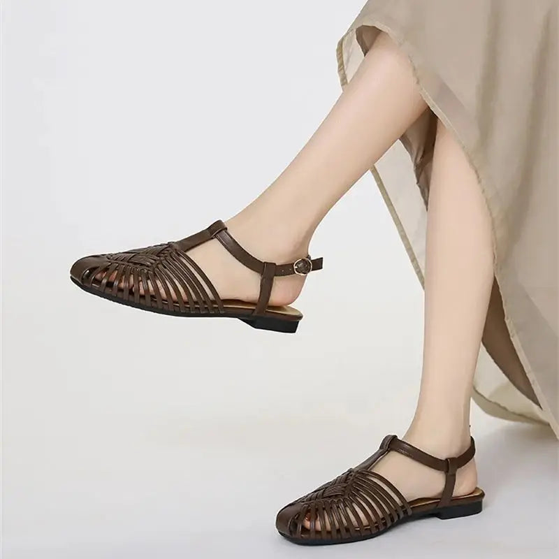 Margaux | The Woven Gladiator Sandal
