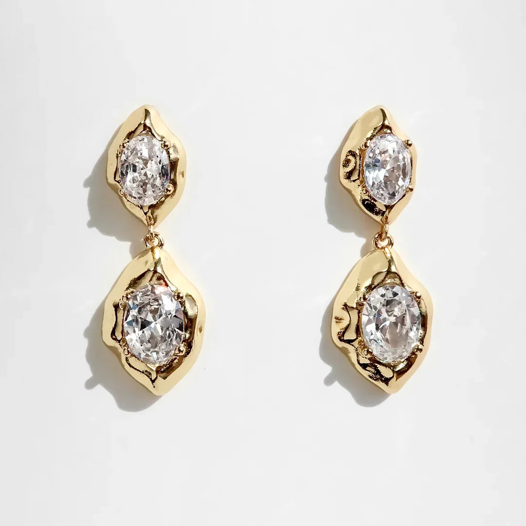 Clarisse | Crystal Drop Earrings