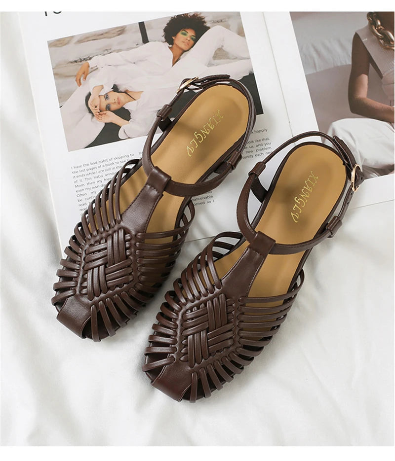 Margaux | The Woven Gladiator Sandal
