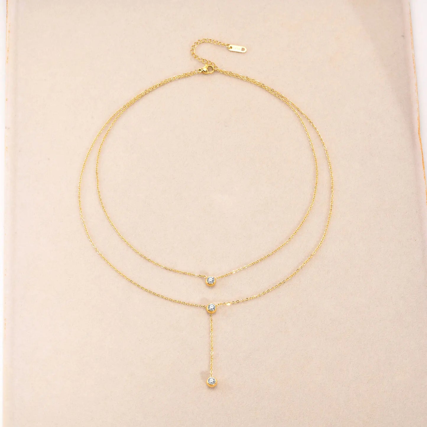 Etoile | Crystal Drop Layered Necklace