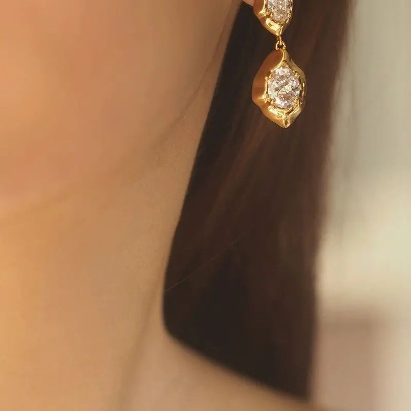 Clarisse | Crystal Drop Earrings