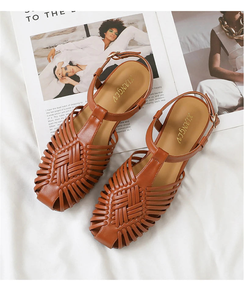 Margaux | The Woven Gladiator Sandal