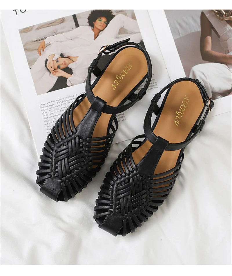 Margaux | The Woven Gladiator Sandal