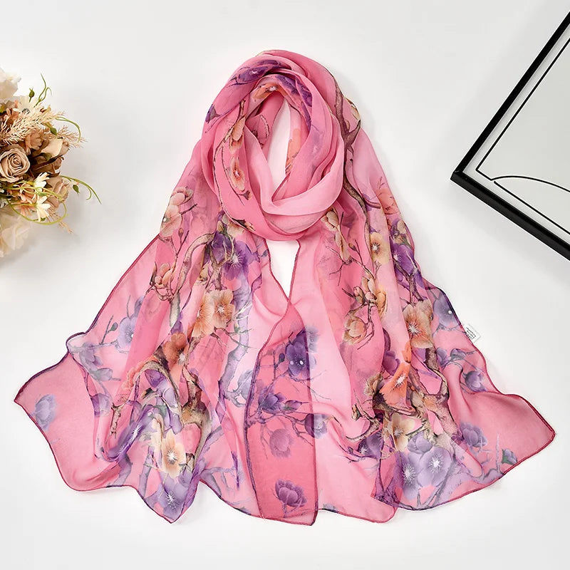 Rosée | Chiffon Blossom Scarf