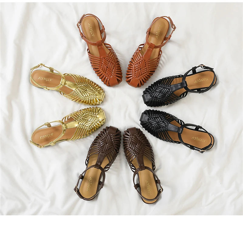 Margaux | The Woven Gladiator Sandal