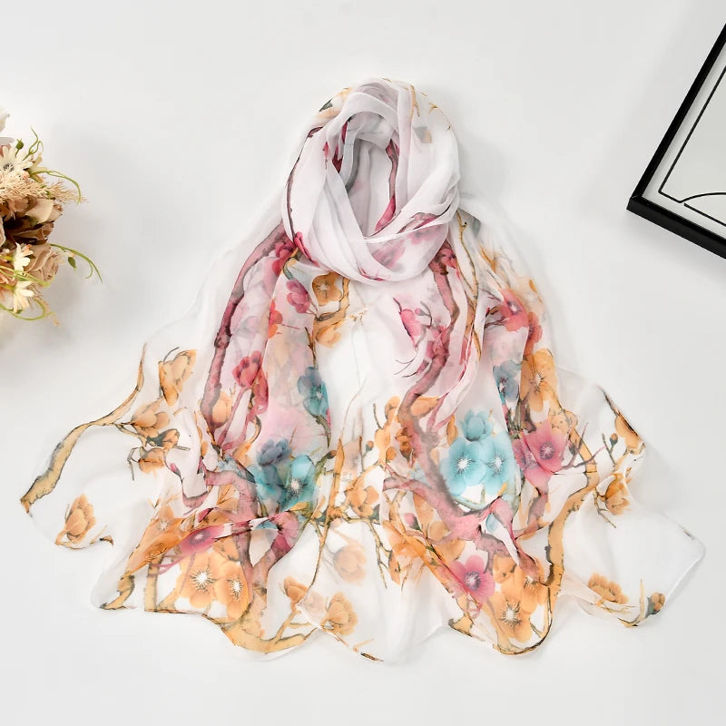 Rosée | Chiffon Blossom Scarf