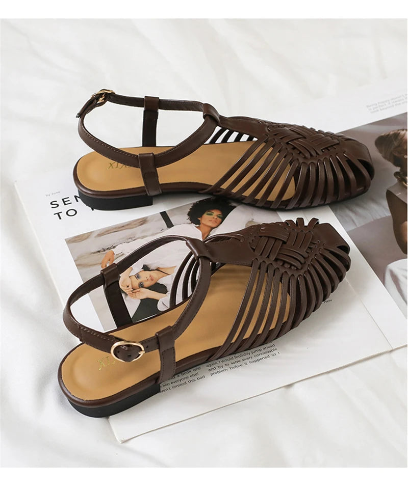 Margaux | The Woven Gladiator Sandal