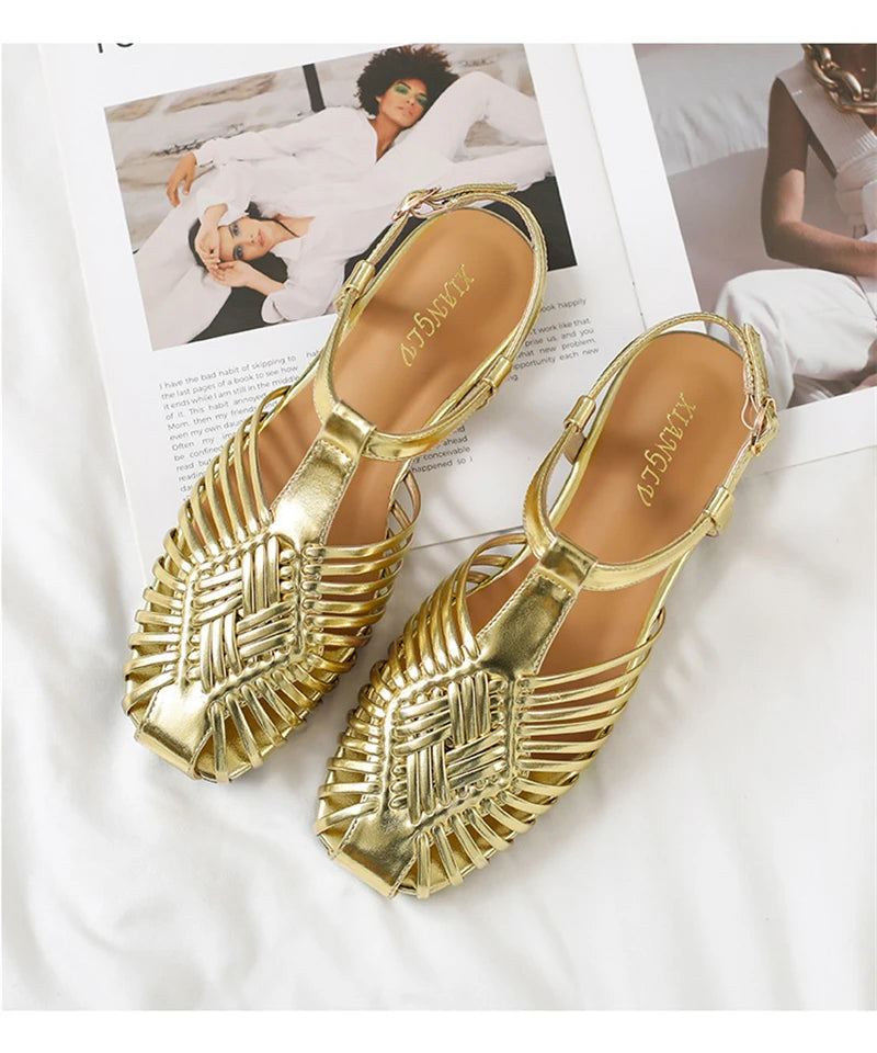 Margaux | The Woven Gladiator Sandal