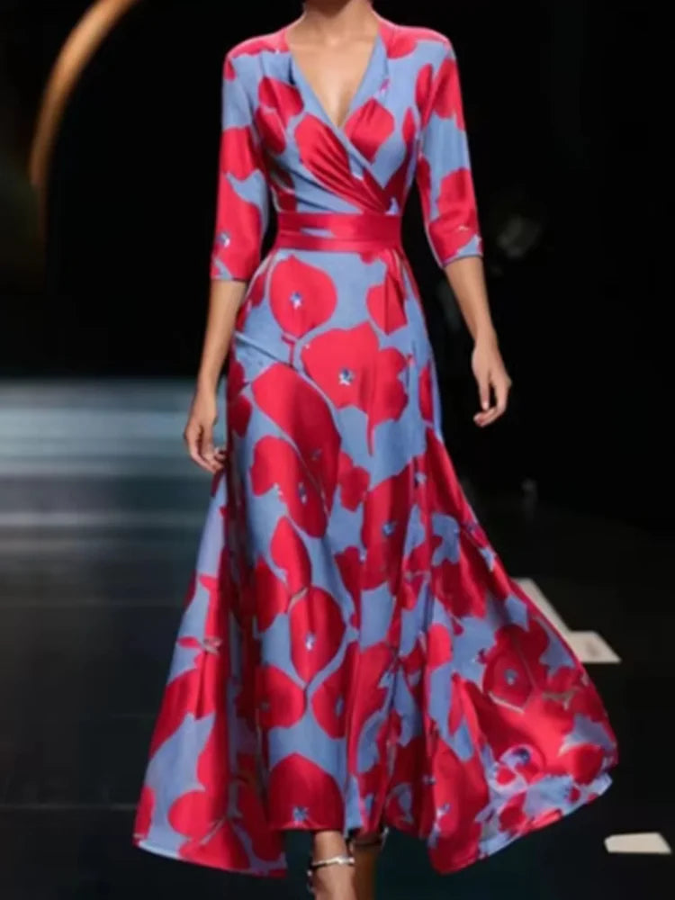 Valentina | Floral Wrap Maxi Dress