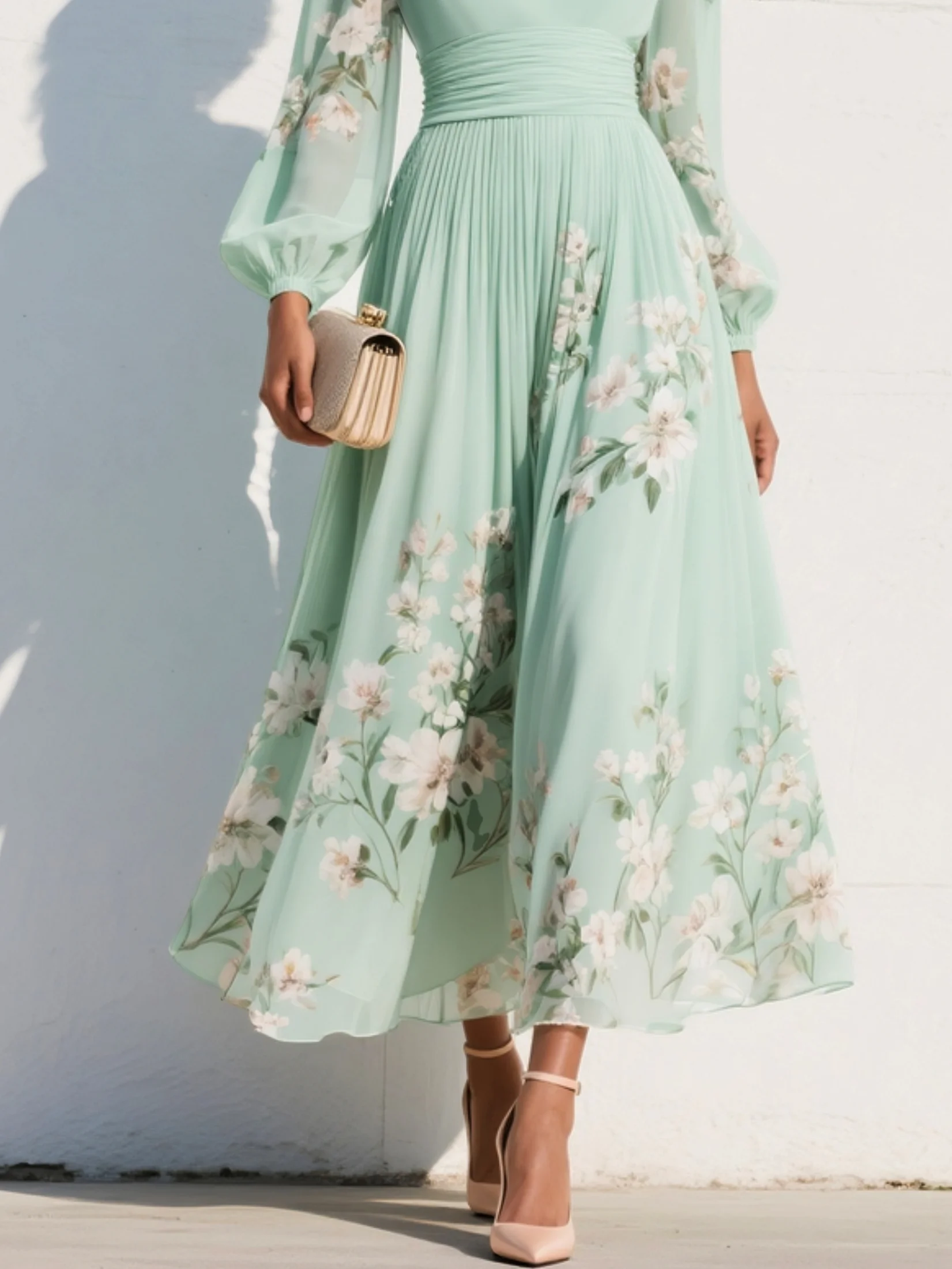 Olivia | Chiffon Floral Dress