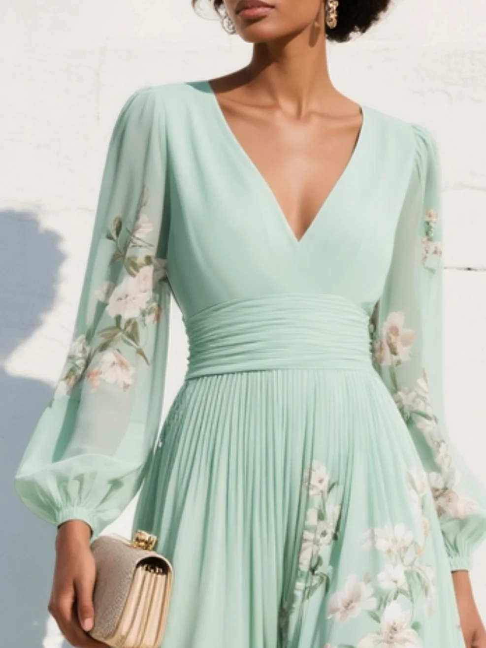 Olivia | Chiffon Floral Dress