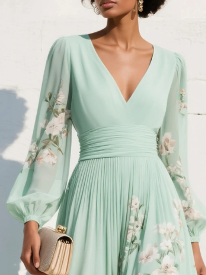 Olivia | Chiffon Floral Dress