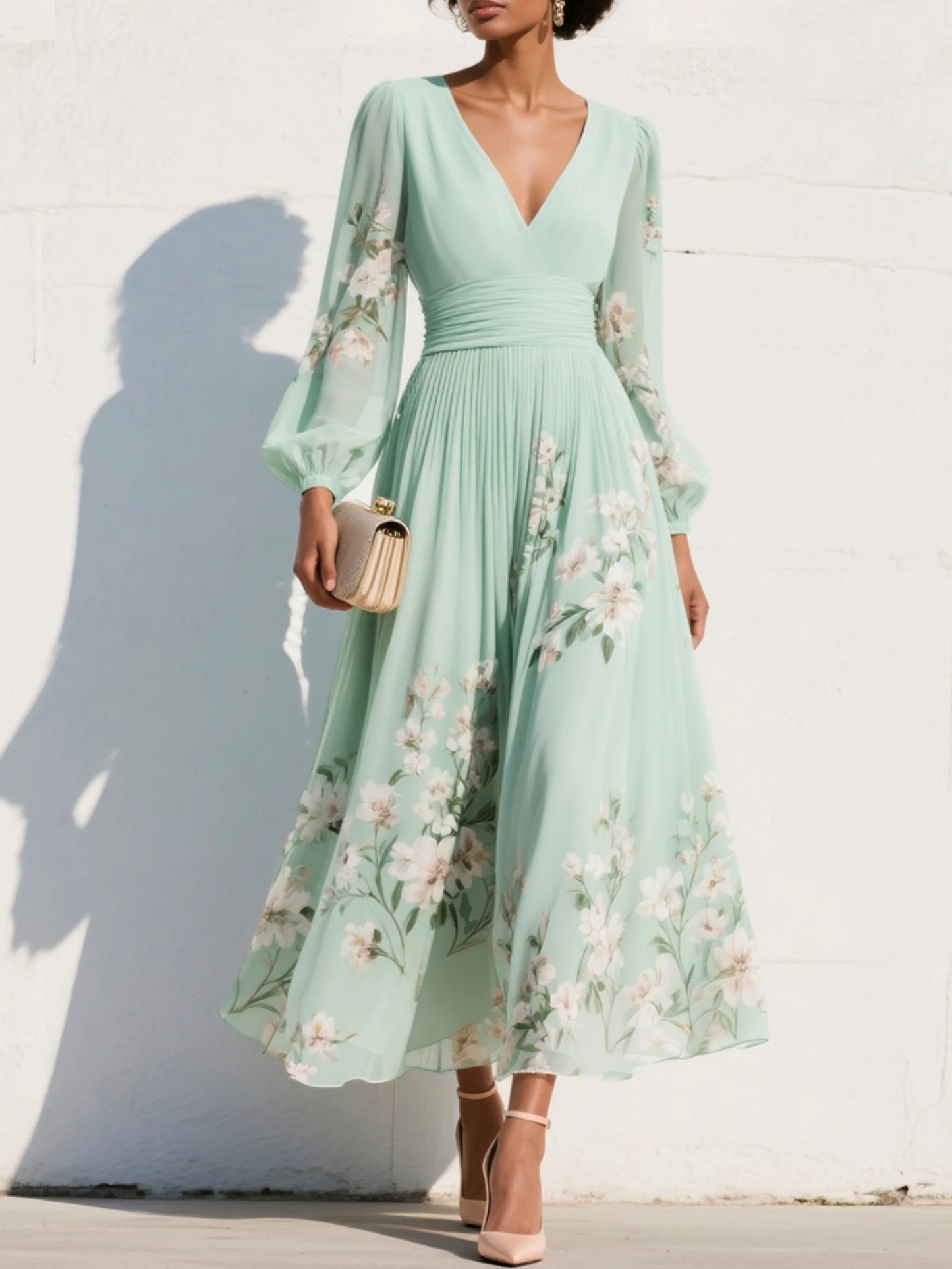 Olivia | Chiffon Floral Dress