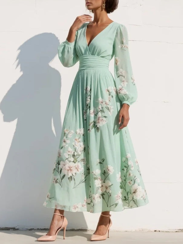 Olivia | Chiffon Floral Dress
