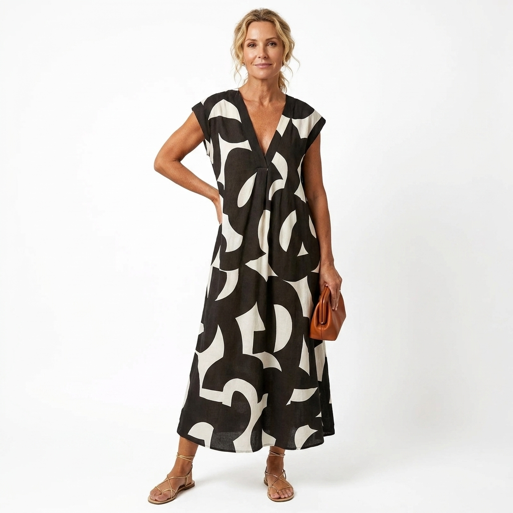 Tatiana | Bold Graphic Maxi Dress